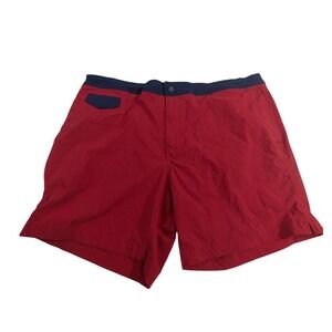 J.Crew Swim Trunks – Size 40 Red/Navy Original Skinwear‎ Pocket Zipper
